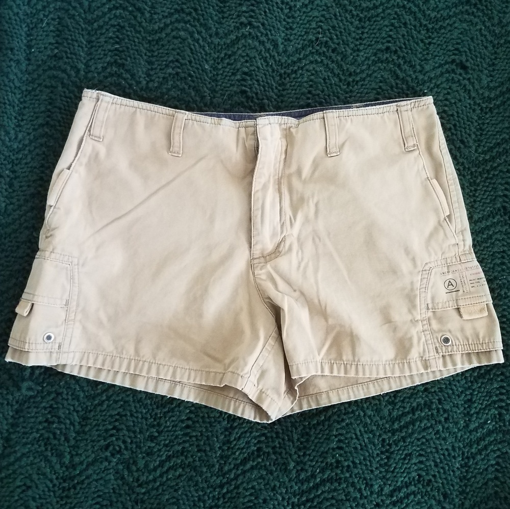 American Eagle Tan Cargo Shorts